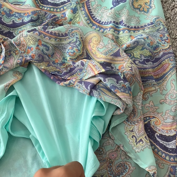 A beautiful Dress that is brand new.Plus the dress is a beautiful turquoise. - Picture 4 of 4